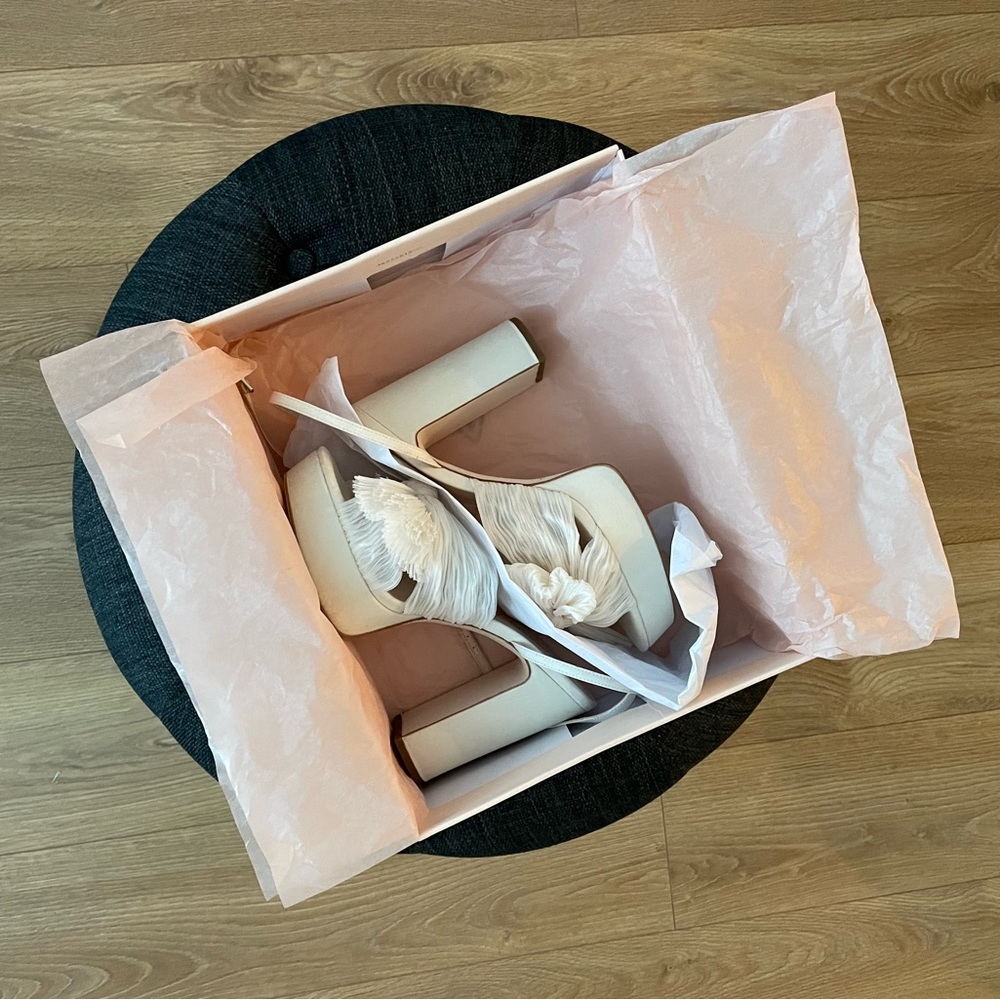 Loeffler Randall Natalia Platform in Pearl Size 7